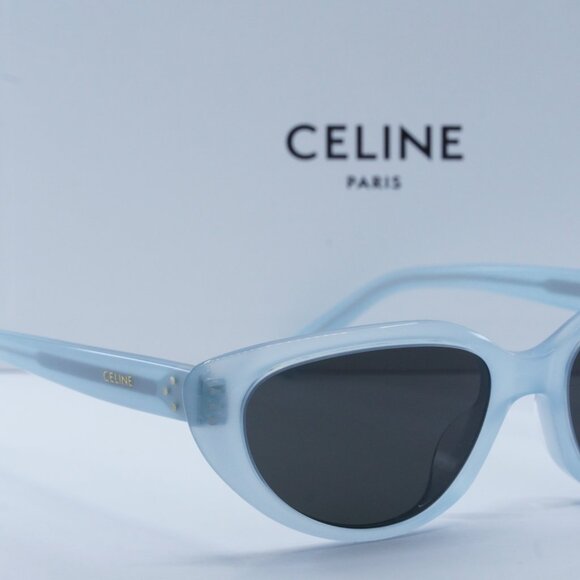 Final Price! Celine CL40220U 84A Opaline Light Blue Sunglasses - Picture 13 of 14